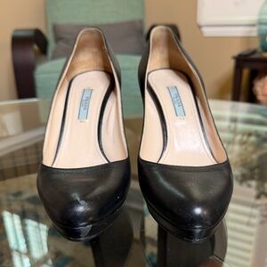 Prada Black and Cream Heels